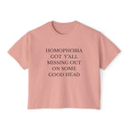 HOMOPHOBIA GOT Y'ALL MISSING OUT ON SOME GOOD HEAD
