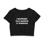 I SUPPORT GAY RIGHTS & WRONGS