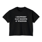 I SUPPORT GAY RIGHTS & WRONGS