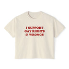 I SUPPORT GAY RIGHTS & WRONGS