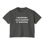 I SUPPORT GAY RIGHTS & WRONGS