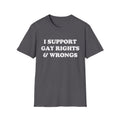 I SUPPORT GAY RIGHTS & WRONGS