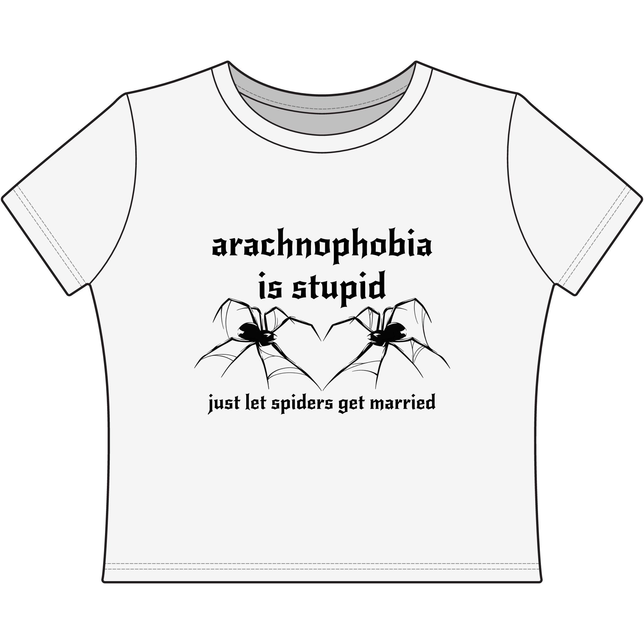 arachnophobia is so stupid just let spiders get married