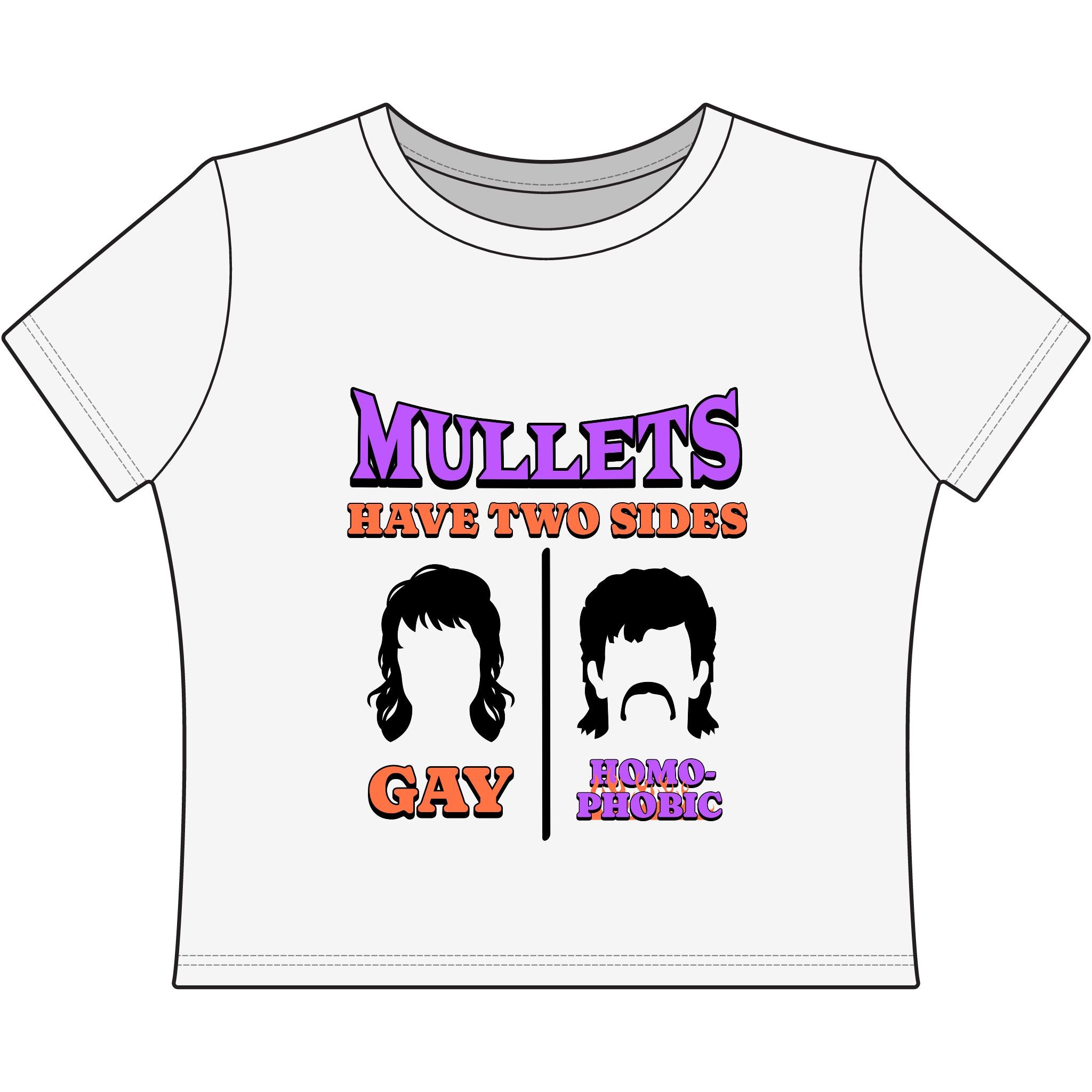 MULLETS HAVE TWO SIDES: GAY | HOMOPHOBIC