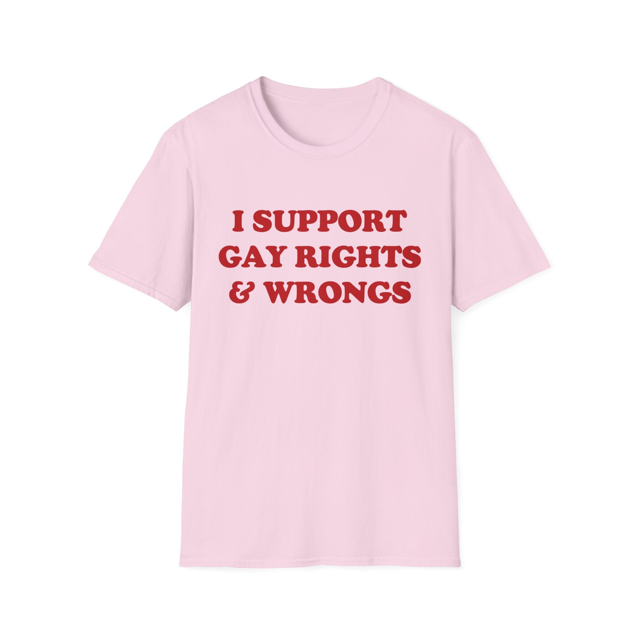 I SUPPORT GAY RIGHTS & WRONGS
