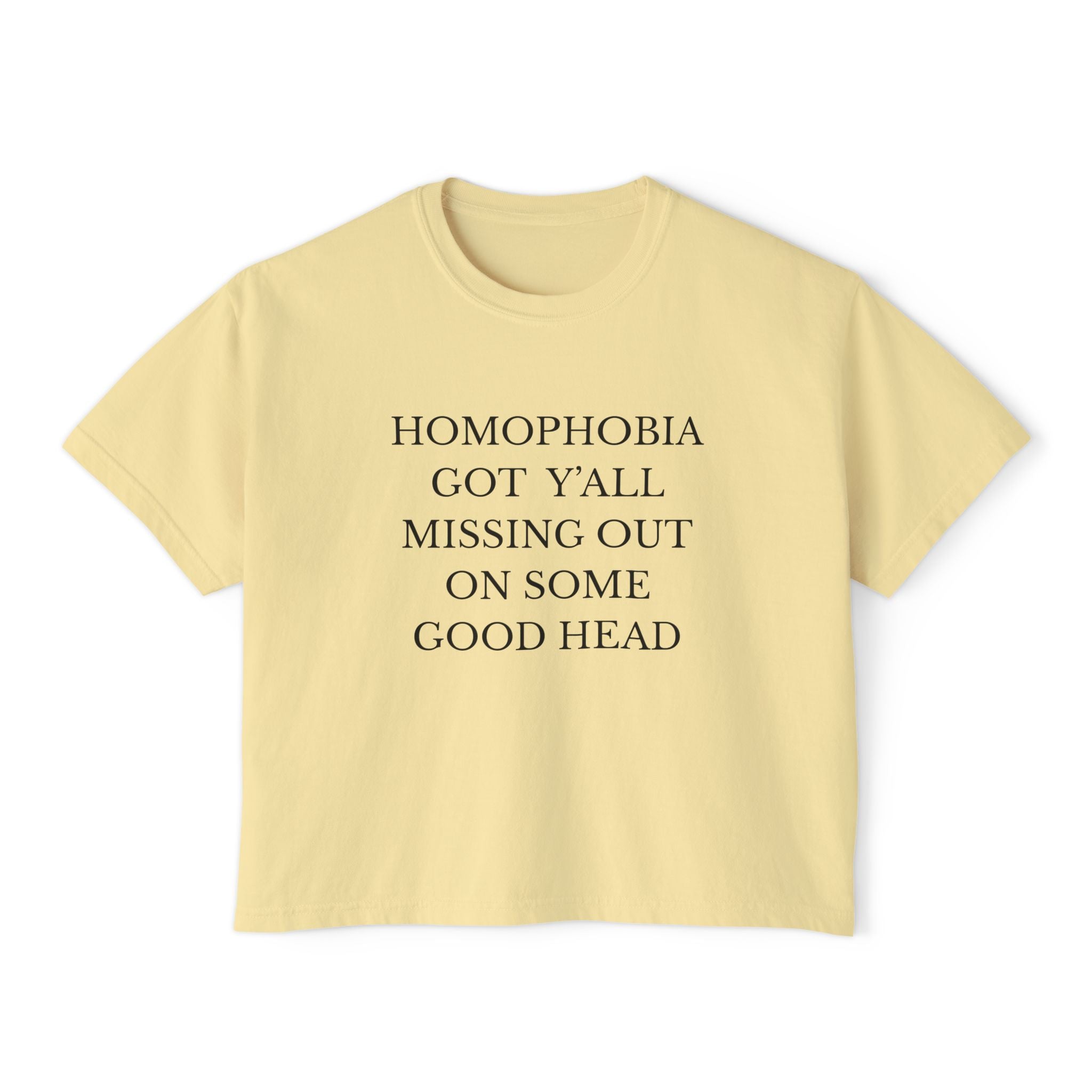 HOMOPHOBIA GOT Y'ALL MISSING OUT ON SOME GOOD HEAD