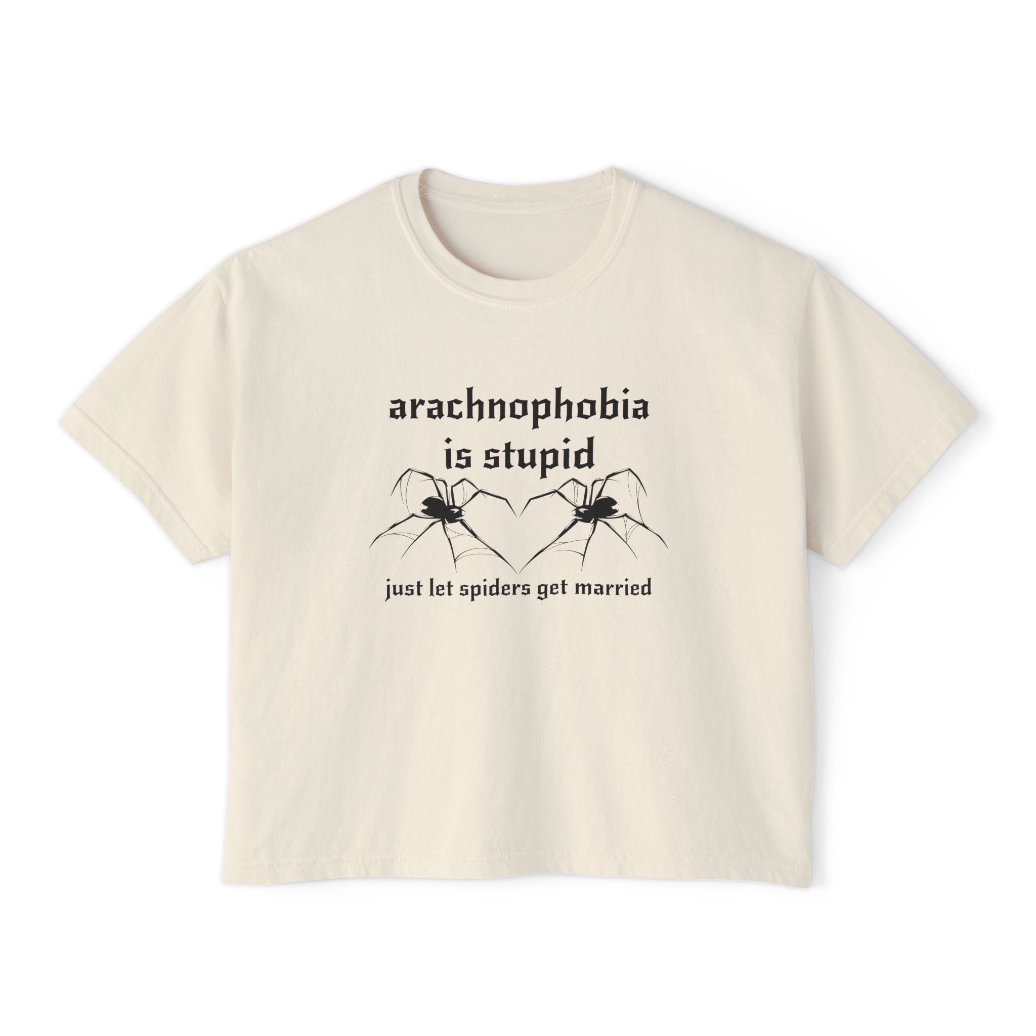 arachnophobia is so stupid just let spiders get married