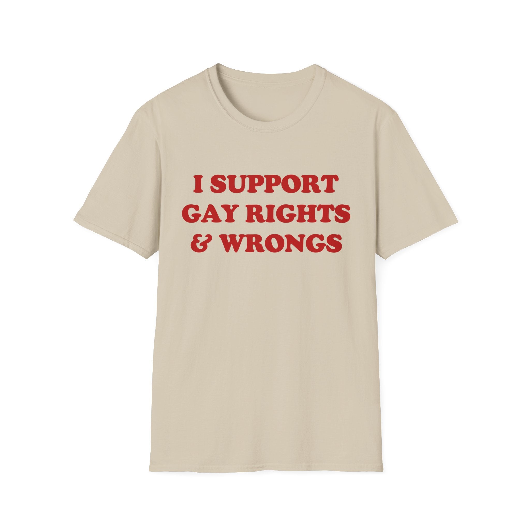 I SUPPORT GAY RIGHTS & WRONGS