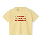 I SUPPORT GAY RIGHTS & WRONGS