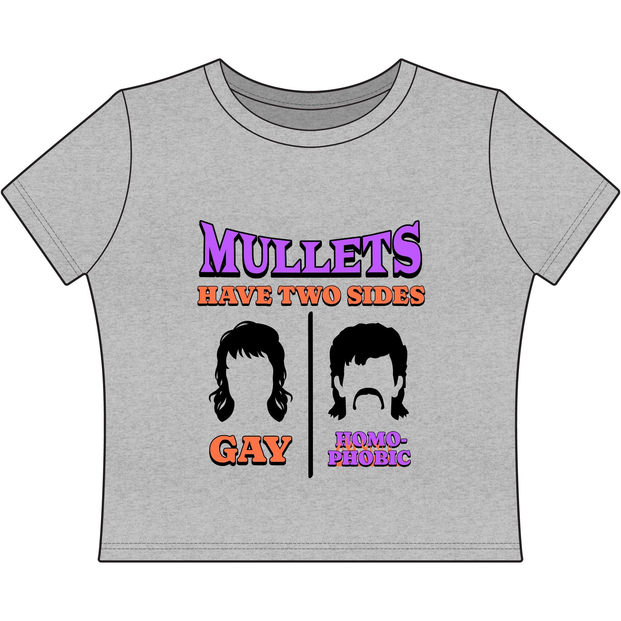 MULLETS HAVE TWO SIDES: GAY | HOMOPHOBIC