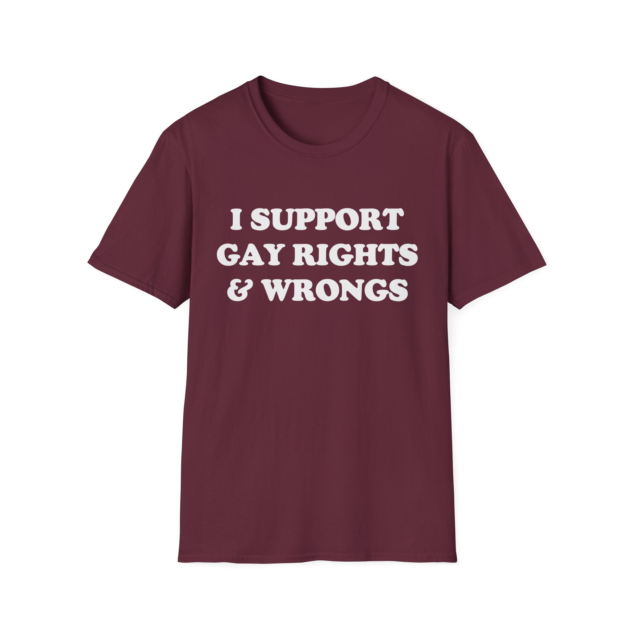 I SUPPORT GAY RIGHTS & WRONGS